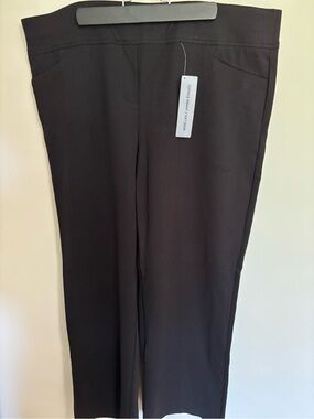 Pennington’s plus size Black Pull-On Wide Leg Pants (1X)